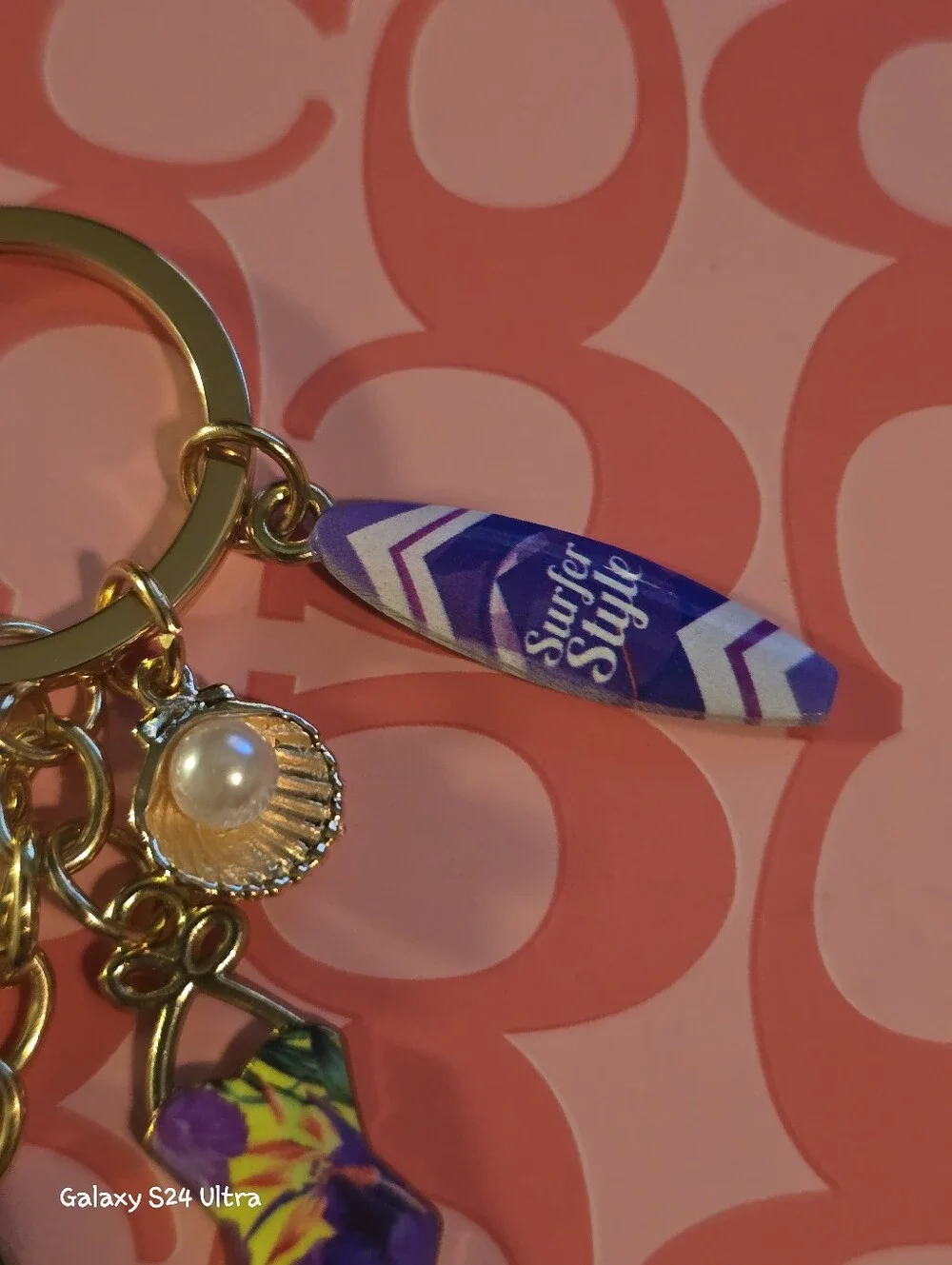 Beach Theme Bag Charm/ Keychain NEW